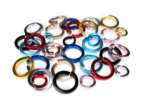 Square Wire Anodized Rings